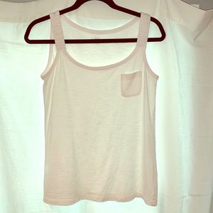Ann Taylor Loft white tank top, jersey cotton sz S